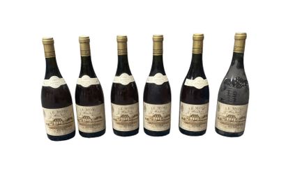 6 bouteilles Le Mont, première trie, Vouvray, Moelleux, Domaine Huet 1989