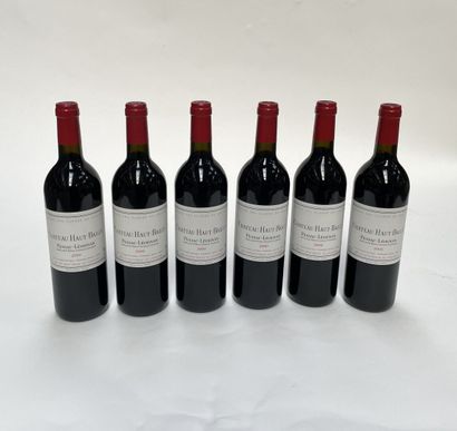 6 bouteilles Château Haut-Bailly 2000