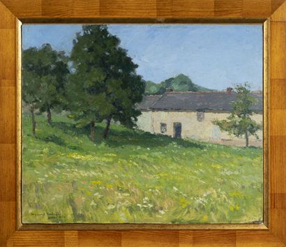 Raymond ROCHETTE (1906-1993) Maison Fichot, faisant face à la maison du peintre au...