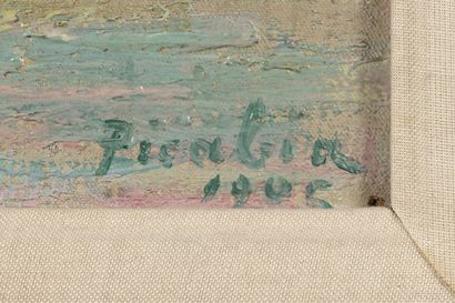Francis PICABIA (1879-1953) Sans titre (Martigues)
1905
Huile sur toile
Signé en...