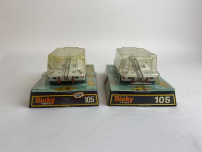 DINKY TOYS ENGLAND - Ref 105 Maximum Security Vehicle X2 White color, red interior,...