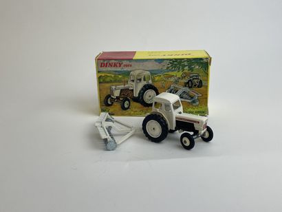 DINKY TOYS ENGLAND- ref 325 David Brown tractor with disc harrow BE, with its BE...
