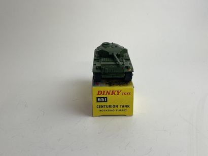 DINKY TOYS ENGLAND- Ref 651Char centurion TBE with iron wheels and black rubber tracks,...