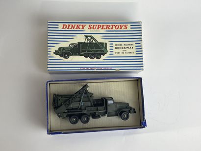 DINKY SUPERTOYS FRANCE-Ref 884-Camion militaire Brockway avec pont de bateaux De...