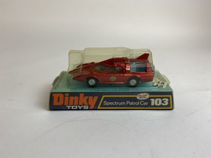 DINKY TOYS ENGLAND - Ref 103 Spectrum Patrol Car Red metallic color, white antenna,...