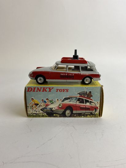 DINKY TOYS FRANCE - Ref 1404 Break ID 19 R.T.L. Grey and red color, inscription "Radio...