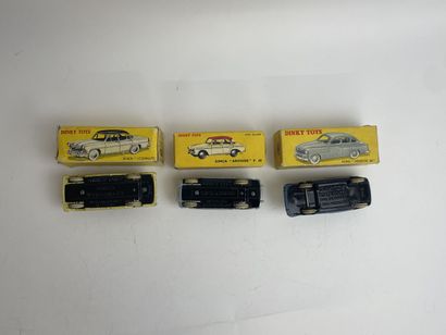 DINKY TOYS FRANCE ref 24Z: Simca Versailles, average condition, repainted, with its...