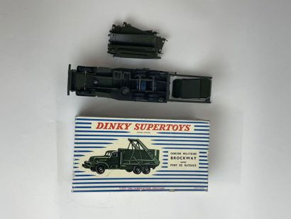 DINKY SUPERTOYS FRANCE-Ref 884-Camion militaire Brockway avec pont de bateaux De...