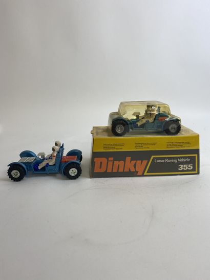 DINKY TOYS ENGLAND - Ref 335 Lunar Roving Vehicle X2 X 1 Blue color, white pilots,...