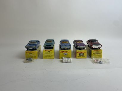 DINKY TOYS - Lot de 5 Ref 513/165/174/1409/1420 DINKY TOYS ENGLAND - Ref 165 Ford...