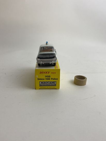 DINKY TOYS FRANCE made in Spain : ref 1450: Deux Simca 1100 Police in white and night...