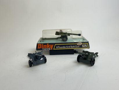 DINKY TOYS ENGLAND-Ref 625: canon antichar TBE, in its bubble pack box BE

Two other...