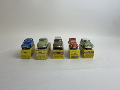 DINKY TOYS DINKY TOYS FRANCE
ref 530: Citroen DS19, in lime green with grey roof...