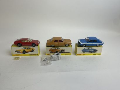 DINKY TOYS FRANCE et DINKY TOYS FRANCE Made in Spain: Dix voitures Renault DINKY...