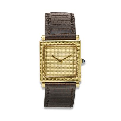 BOUCHERON Reflet- clou de Paris" wrist watch in gold

In 18K (750) gold, square case...