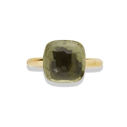 POMELLATO Nudo" ring set with a faceted prasiolite, 18K (750) rose gold setting,...