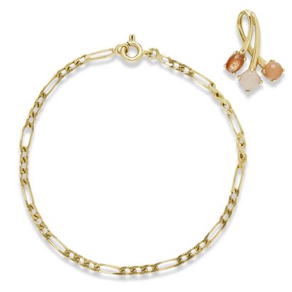 null Gold bracelet 18K (750) with links forçat, French gold hallmark, gross weight:...