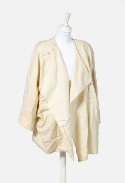 ENRICO COVERI ET TAN GIUDICELLI Cream wool jacket 80s, size 40 Italian, Tan Guidicelli,...