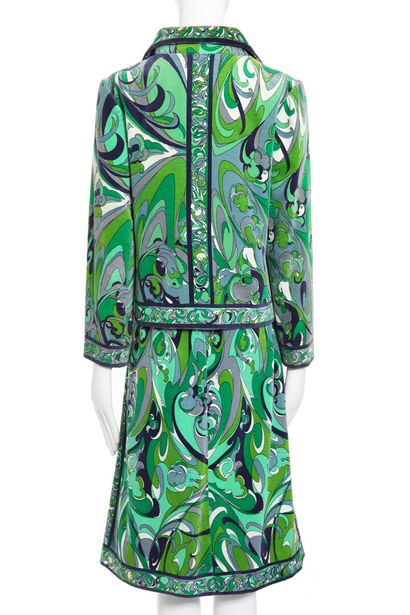 PUCCI Pucci printed velvet suit, 1960s





labeled, in shades of green, grey and...