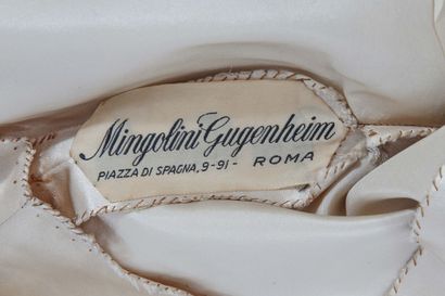 MINGOLINI GUGENHEIM Evening ensemble, early 1950s,



labeled, comprising trapeze-cut...
