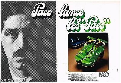 PACO RABANNE BY CAMILLE UNGLIK Deux paires de sandales, 1971

sticker to interiors,...