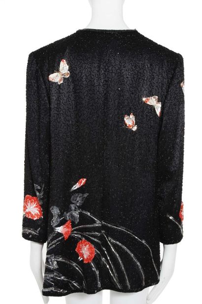 HANAE MORI Veste perlée, 1980s

labelled, with orange flowerheads, bust approx 36in,...