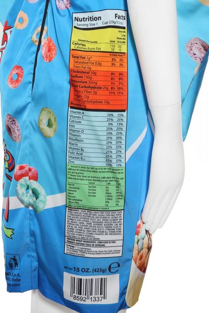MOSCHINO BY JEREMY SCOTT Robe de cocktail 'Froot loops', Automne-Hiver 2014-14, pret...