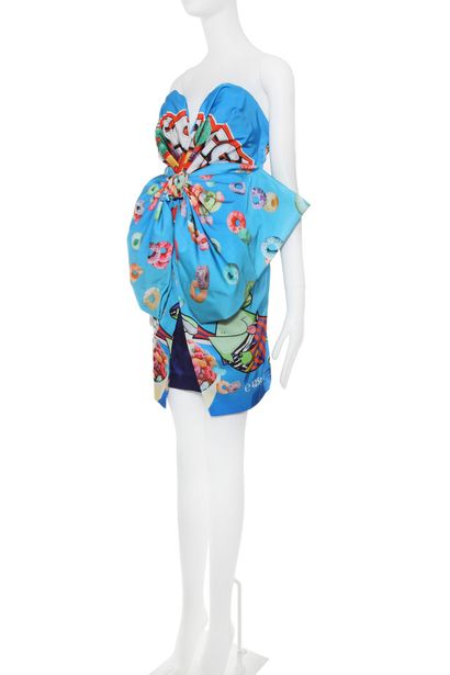MOSCHINO BY JEREMY SCOTT Robe de cocktail 'Froot loops', Automne-Hiver 2014-14, pret...