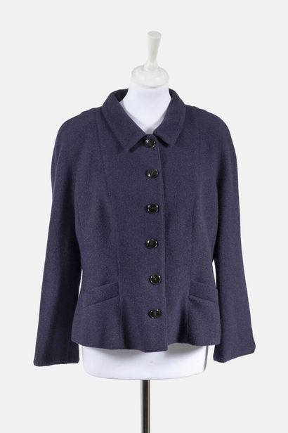 ARMANI COLLECTION Wool and silk plum jacket 
Size 50 (Italian)

Very good condit...