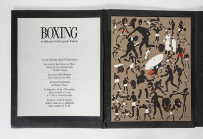ARRROYO Eduardo (1937-2018) et COCTEAU Jean (1889-1963) Portfolio "Boxing", 1985
La...