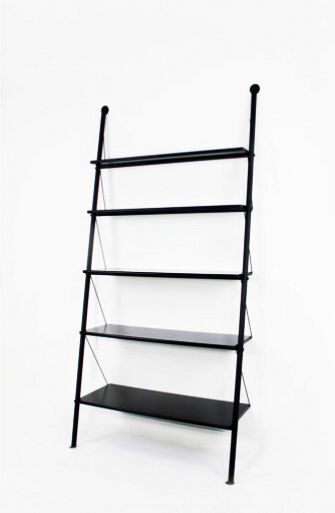 Philippe STARCK (né en 1949) Bookcase, John Ild model 
Designed in 1978
Metal uprights,...