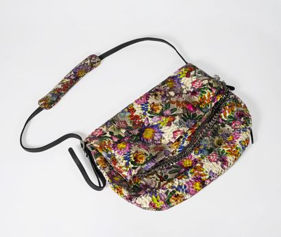 JIMMY CHOO Grand sac style cabas 45 cm à large rabat, en cuir imitation à imprimé...