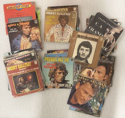 JOHNNY HALLYDAY JOHNNY HALLYDAY 
Set of about 30 45T
GC to PC