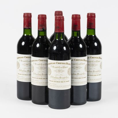 6 bouteilles Château Cheval Blanc 1985