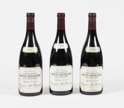3 bouteilles Vosne-Romanée 1er cru, Les Chaumes, Domaine Méo-Camuzet 1999 3 bouteilles...
