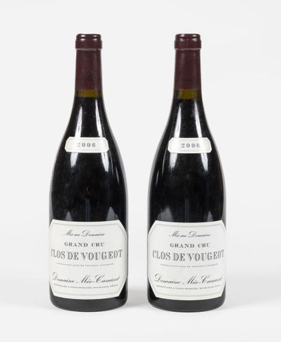 2 bouteilles Clos de Vougeot, Domaine Méo-Camuzet 2006 2 bouteilles Clos de Vougeot,...