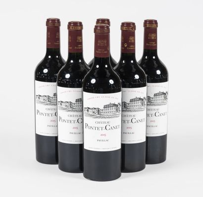 6 bouteilles Château Pontet Canet 2015 6 bouteilles Château Pontet Canet 2015
Pauillac,...