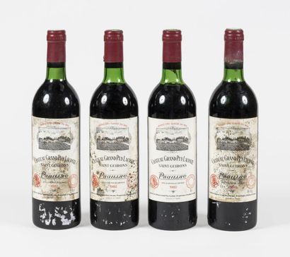 4 bouteilles Château Grand-Puy Lacoste  1982