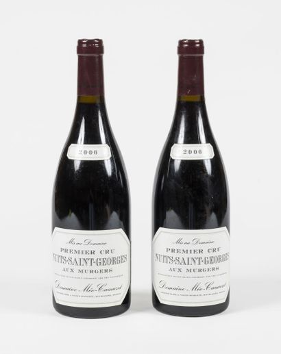 2 bouteilles Nuit Saint-George 1er cru, Aux Murgers, Domaine Méo-Camuzet 2006 2 bouteilles...