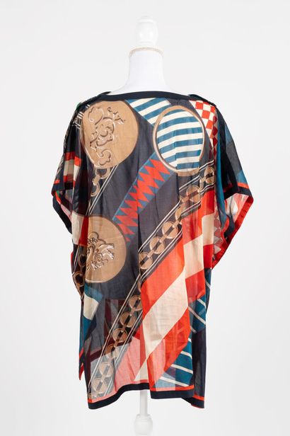 HERMES Beach tunic in printed cotton, shoulder and side button fastenings
One size

Very...