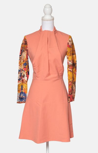 CARVEN Long-sleeved dress, Jardin des Délices collection
In viscose and printed silk
Size...