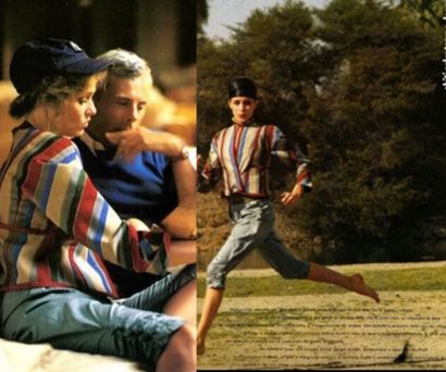 GIORGIO ARMANI Spring / Summer 1981
Striped jacket and grey shorts
Size 40 (it)
...