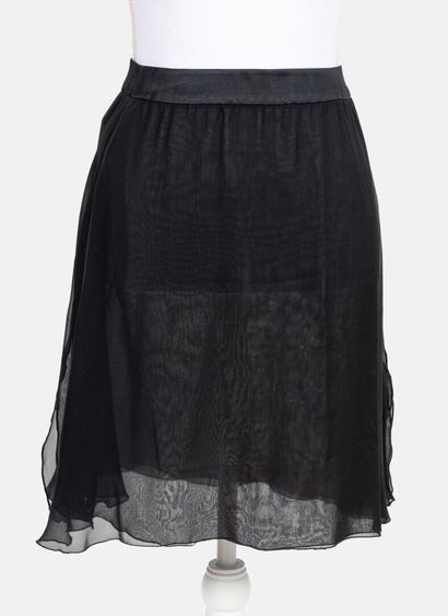 VALENTINO BOUTIQUE Black chiffon skirt
Presumed size 36

Very good condition