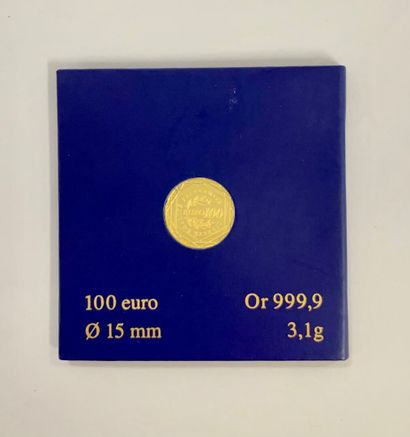FRANCE Une pièce de 100 euros en or jaune (999,9), édition de la monnaie de Paris,...