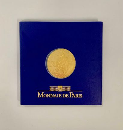 FRANCE Une pièce de 250 euros en or jaune (920), édition de la monnaie de Paris,...