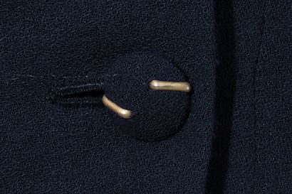 CHANEL HAUTE COUTURE Veste en crêpe de laine marine, Printemps-Eté 1993

A navy wool...