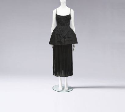CHANEL HAUTE COUTURE Black satin corset dress, Fall-Winter 1992-1993

A black satin...