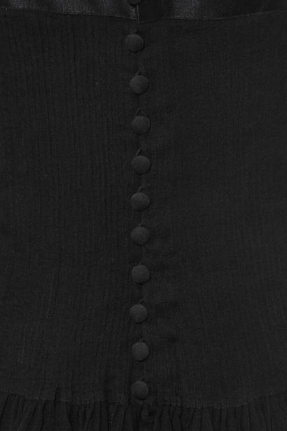 CHANEL HAUTE COUTURE Robe de soirée en mousseline de soie noire, Printemps-Eté 1995

A...