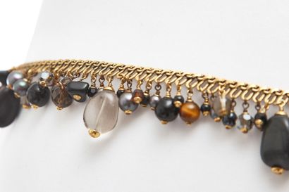 CHANEL HAUTE COUTURE Collier-ceinture en perles fantaisie avec croix, Automne-Hiver...