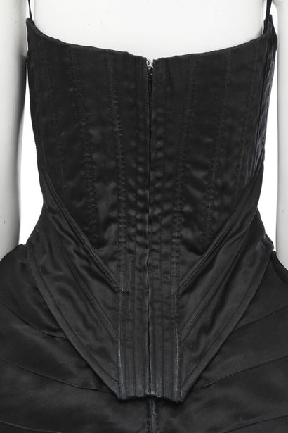 CHANEL HAUTE COUTURE Black satin corset dress, Fall-Winter 1992-1993

A black satin...